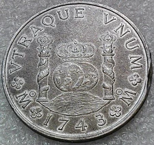 Fantasy Coin - 1743 Mexico 8 Reales Spanish Colonial Pirate NOVELTY Dollar Coin