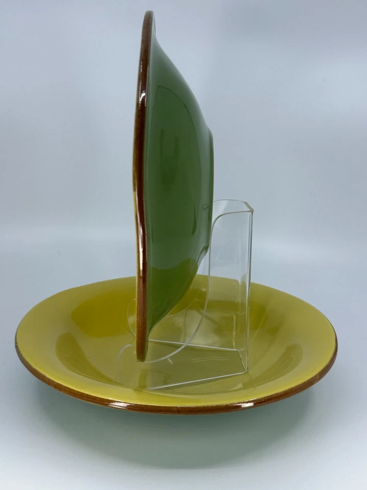 2 CUENCOS DE PASTA Vietri Cucina Fresca Amarillo Azafrán/Salvia Italia 8.75"W ITAL MODERNO Foto 4 de 4