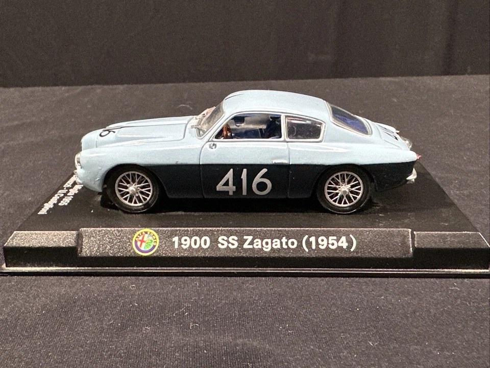 1/43 METRO/IXO ALFA ROMEO 1900 SS Zagato Coupé 1954 DIECAST CAR #416 Foto 2 de 4