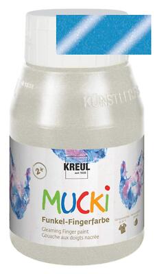KREUL Funkel-Fingerfarbe ''MUCKI'' diamanten-blau 500 ml