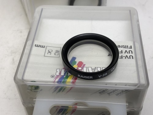 KAISER Filter UV Filter V 28 28mm Lens Filter Neu - Picture 5 of 7