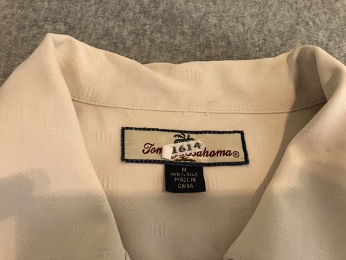 Tommy Bahama Silk Embroidered Shirt Chairman Board Big Daddy Golf Cigar Medium - Picture 4 of 4