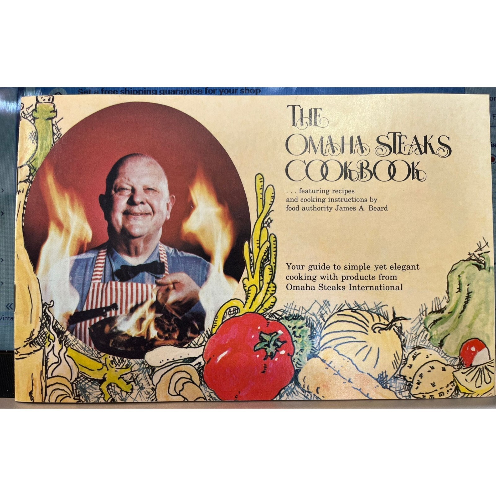 1975 Omaha Steaks Cook Book Featuring Recipes Cooking Instructions James Beard