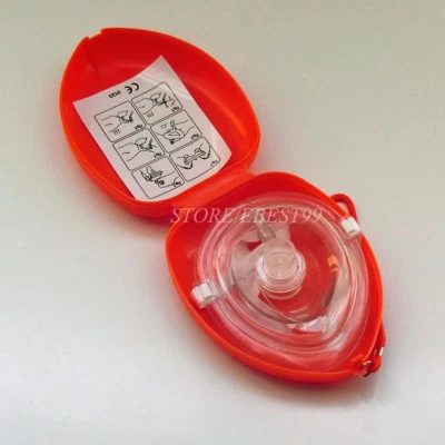 ELYSAID 1 x CPR Face Shield Keychain CPR Face Shield with Filter First Aid Resus Shield