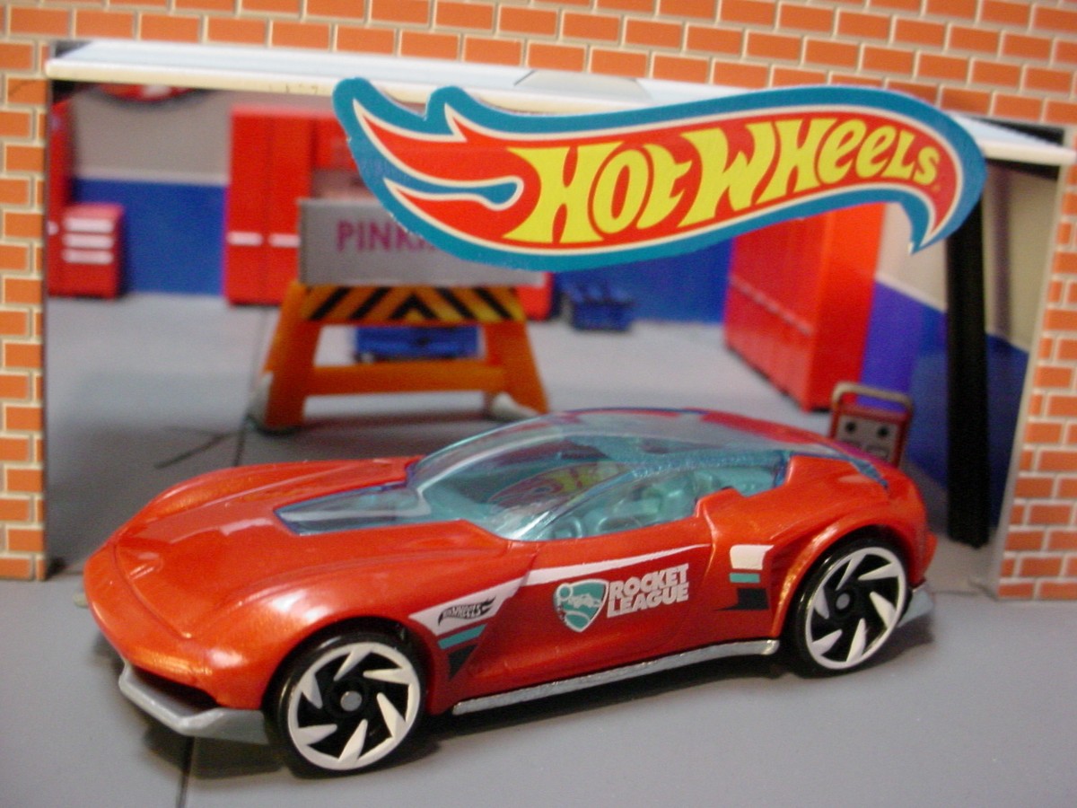 2019 ROCKET LEAGUE Design GAZELLA GT☆burnt red; white RA6☆LOOSE Hot Wheels
