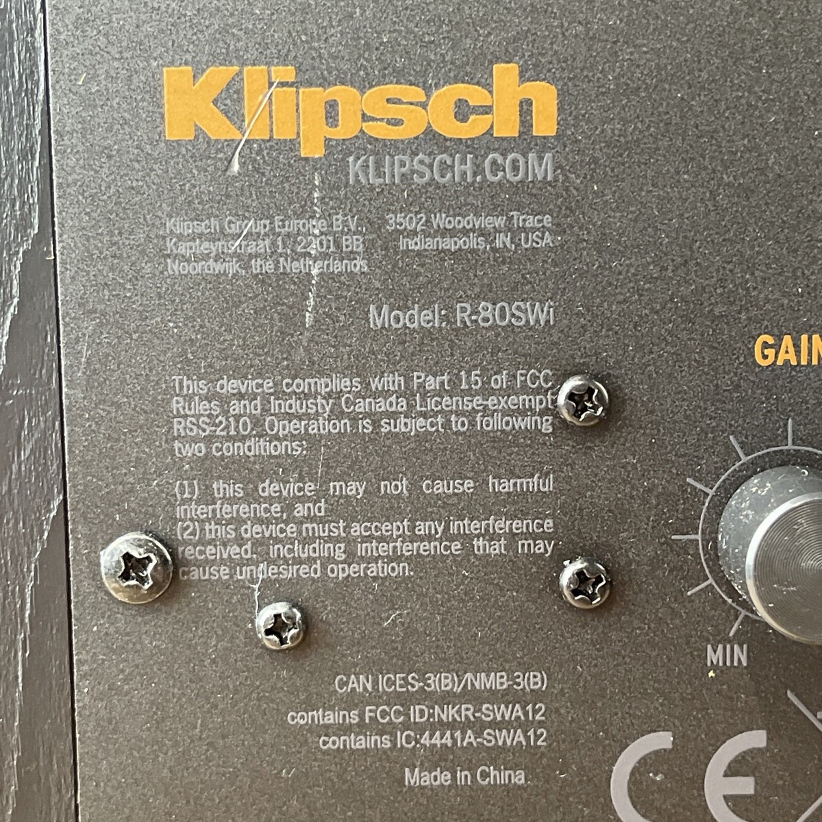 Klipsch R-80SWi 8-inch 150W Wireless Subwoofer | eBay Klipsch R-80SWi 8-inch 150W Wireless Subwoofer | eBay