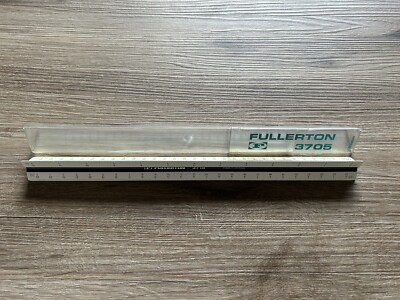 FULLERTON 3705 Architect Engineers 3 Sided 6 Scale Ruler Germany