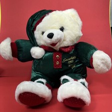 Teddy Bear Christmas Snowflake Tb Trading Stuffed Animal Plush Toy 1993