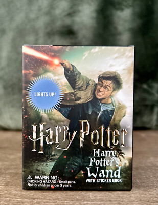 Harry Potter Wizard's Wand with Sticker Book | Lights Up! | SEALED