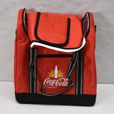 Coca Cola Beverages Florida Insulated Cooler Bag Thermal Red/Black Carry Storage