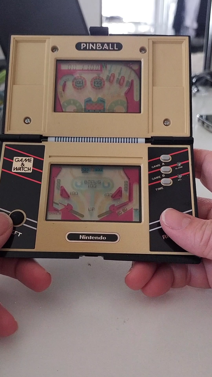 動作確認済み　Nintendo Game & Watch PINBALL Nintendo Game & Watch Pinball 1983 Vintage Handheld Color