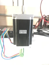 US 1Axis nema34 stepper motor,1600oz  3.5A dual shaft 14mm driver