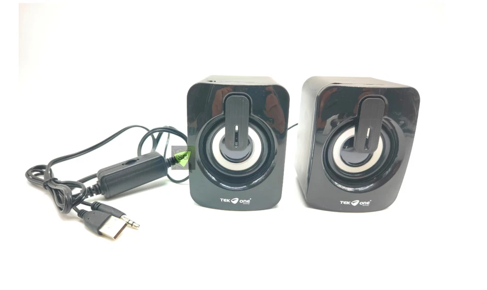 CASSE AUDIO PER PC USB 2.0 JACK ALTOPARLANTI MUSICA NOTEBOOK MINI SPEAKER KP-01 - Immagine 4 di 4