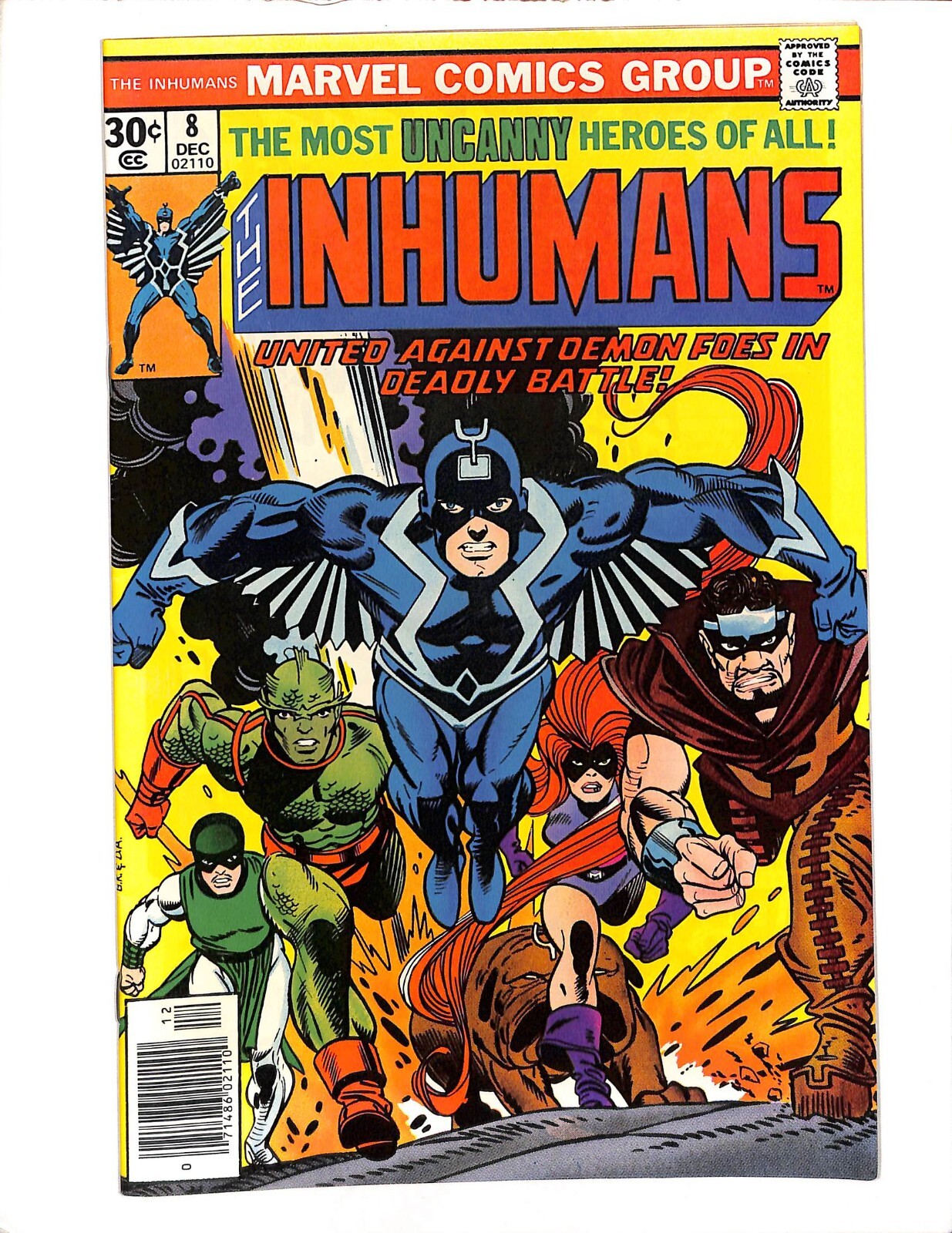 Inhumans 8 Lot of 6 Copies Black Bolt & Medusa Marvel Comics 1976