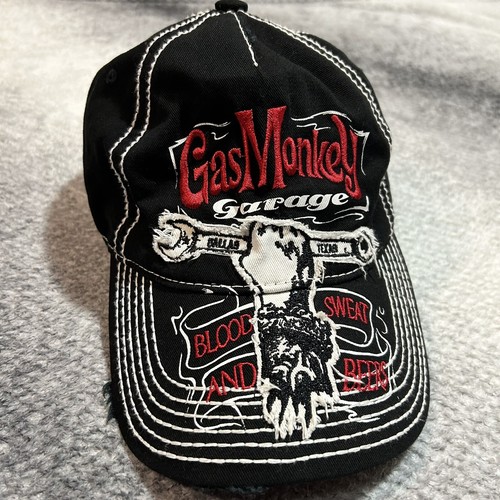 Y2k Gas Monkey Garage Hat White Stitch - Picture 3 of 9