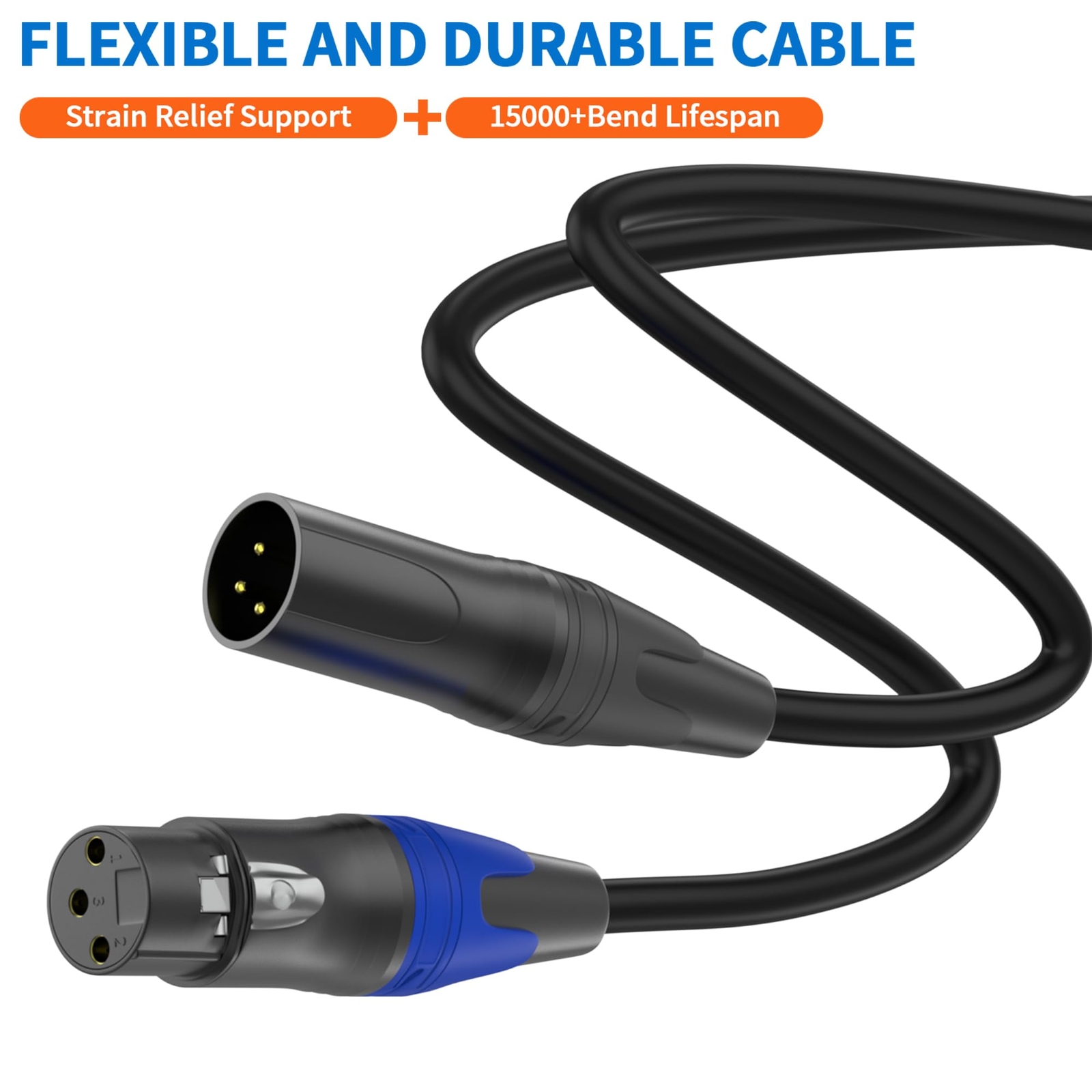 1 Male To 2 Female Xlr Y Splitter Micrphone 3pin Xlr Female To Dual Xlr Male Ys