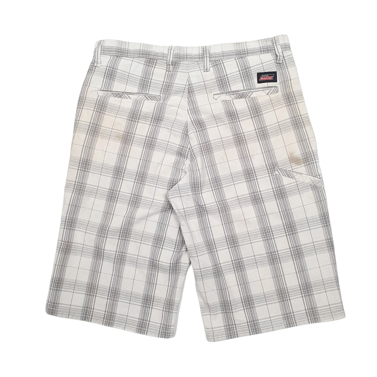 DICKIES Cream Chino Cotton Shorts Mens W32 image 3