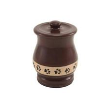 Angelo Brown Pawprint Large Pet Urn