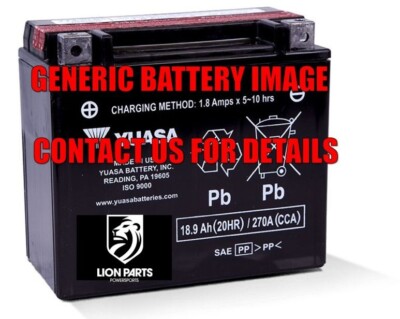 Yuasa Maintenance Free YTX20BS 12V Battery For Arctic Cat Alterra 400 4X4 2016
