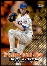 Jacob deGrom 2022 Topps 5x7 Welcome to the Show Gold #WTTS-35 6/10 Mets