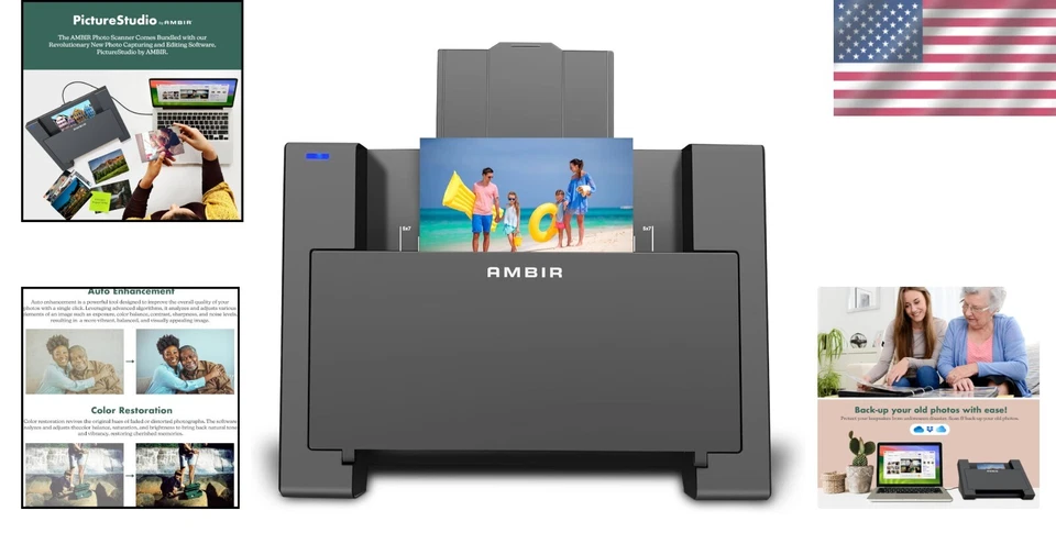 Compact Photo Scanner with One-Touch Tools for Effortless Memory Preservation - Image 2 of 4