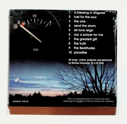 2004 Michael Schroeder Fuel For The Soul CD SEALED - Picture 2 of 2