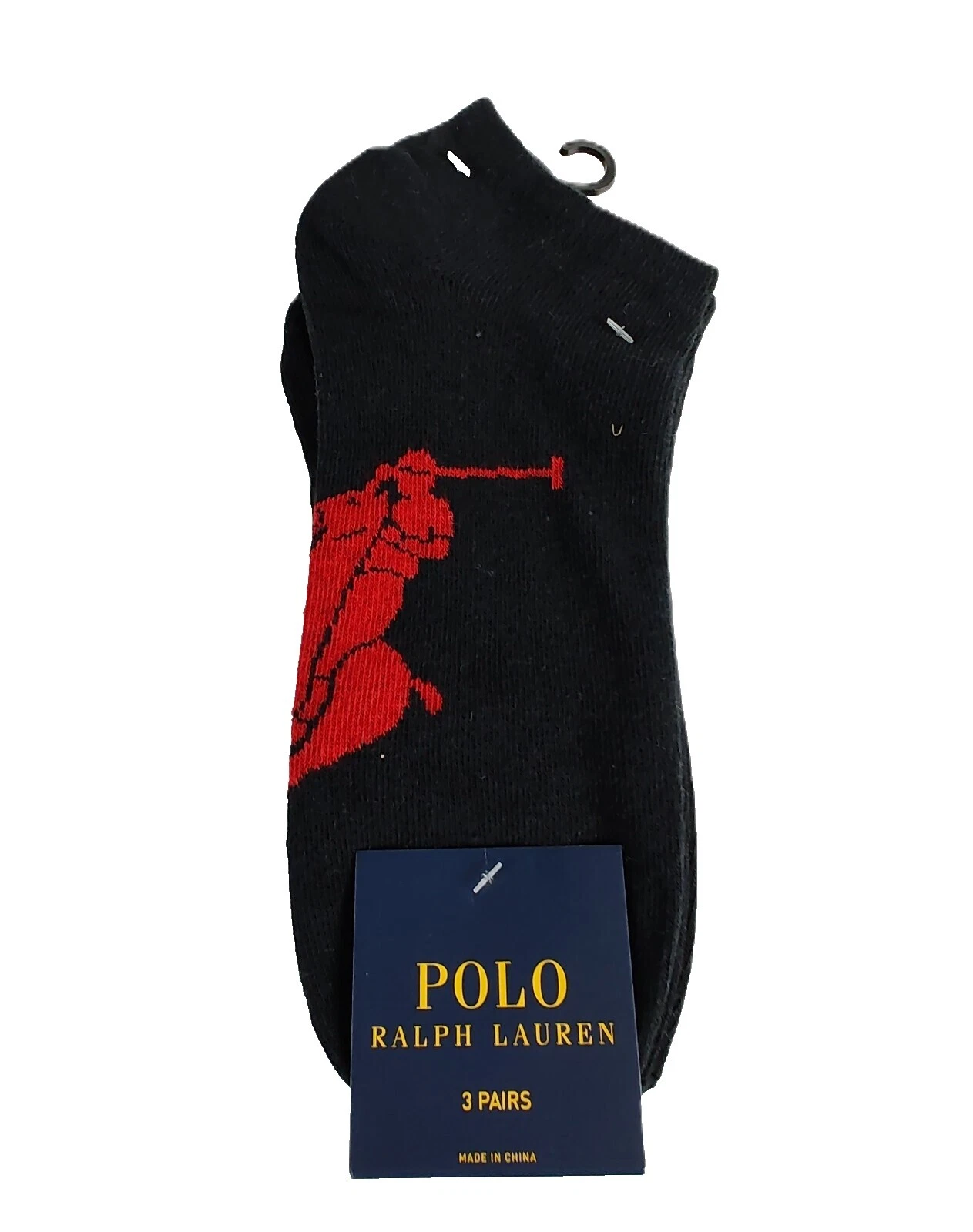 Ralph Lauren Men's Black Athletic Socks