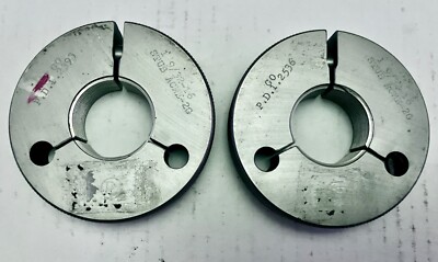 PD 1-9/32''-16 STUB ACME THREAD RING GAGES 1.28125 GO NO GO 1.2393 & 1.2536