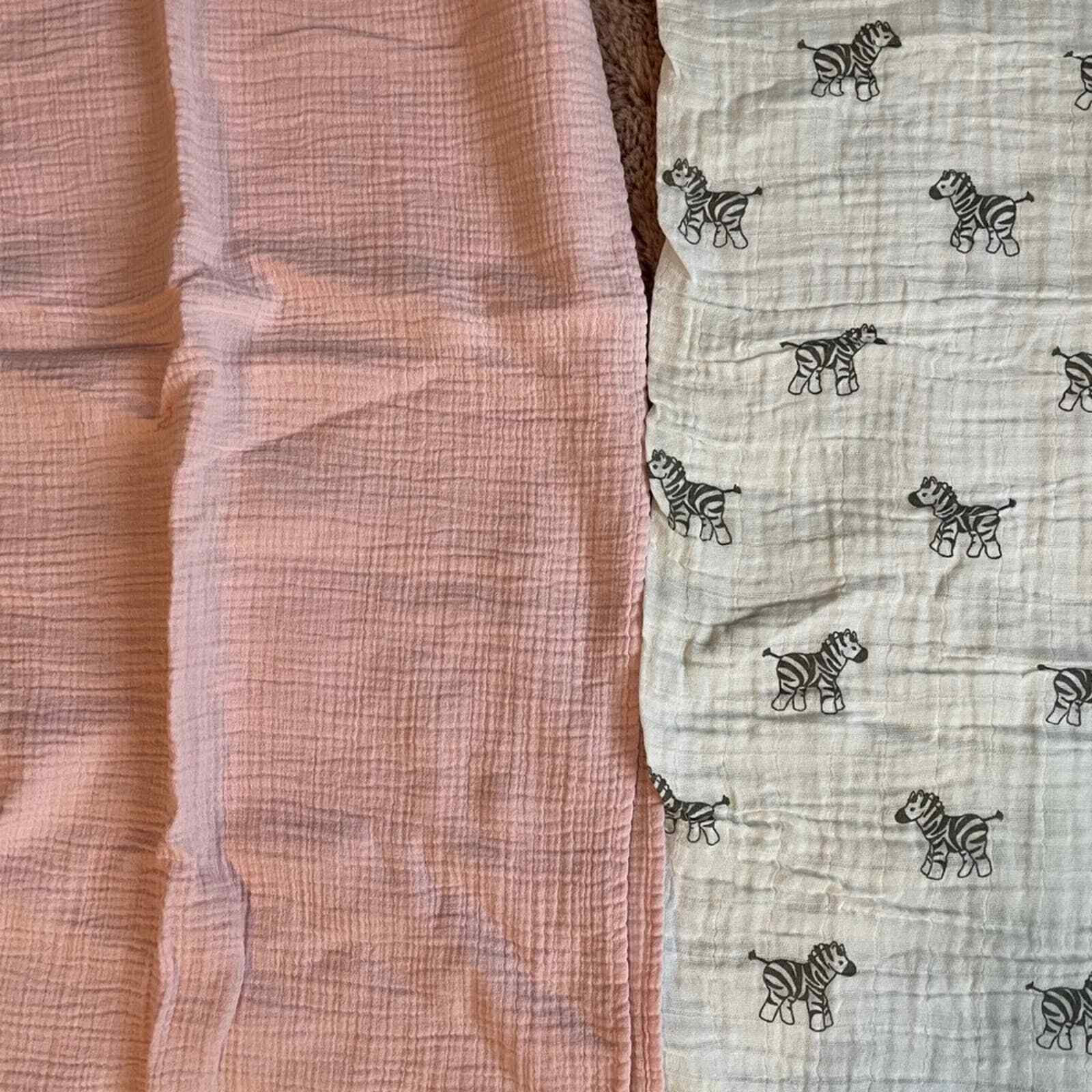 Zebra and Pink Muslim Swaddle Baby Blanket eBay