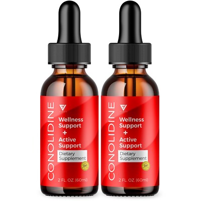 (2 Pack) Conolidine Alkaloid For Pain and Muscle + Joint Relief Drops (4 oz)
