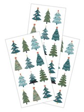 Holiday Christmas Trees Stickers Planner Supply Papercraft Crafts Scrapbook