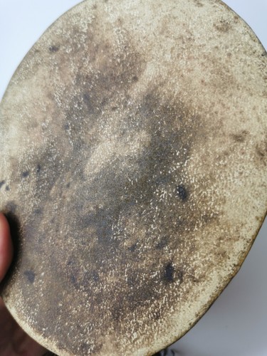 antiguo tambor de mano tibetano KAPALA incrustación de tambor bronce y plata RARO - Imagen 2 de 21