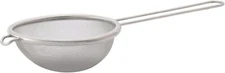 HIC Kitchen Fine Mesh Strainer with Helper Handle 18/8 Stainless Steel 3.75 In