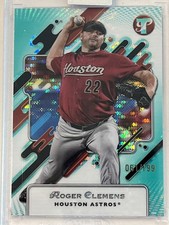2025 Topps Pristine Blue Encased #155 Roger Clemens Aqua 61/199 - Houston Astros