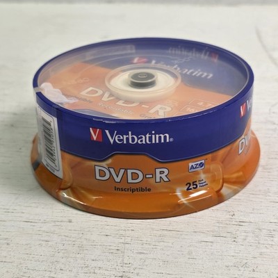 Verbatim DVD-R Discs, 4.7GB, 16x, Spindle, Matte Silver, 25/Pack (VER95058)