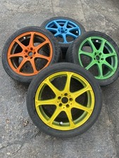 17inch Alloy Wheels 5x100 Funky Colours
