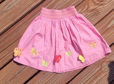 Vintage gymboree butterfly girl skirt spring garden flowers rainbow fall 2t