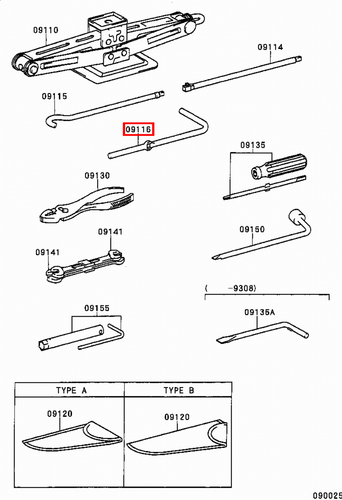 Genuine LandCruiser LJ79 LJ78 LJ77 LJ73 LJ72 LJ71 Hydraulic Jack Winder Handle - Picture 2 of 20