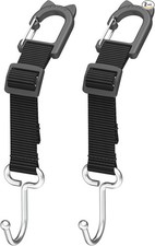 Hooks for Car, Car Seat Hooks, Bag Hooks, Adjustable Heavy Duty Metal Utility E1