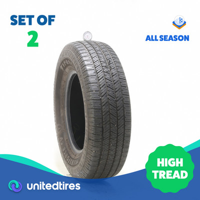 Set of (2) Used 225/75R16C Firestone Transforce CV 121/120R - 10.5/32