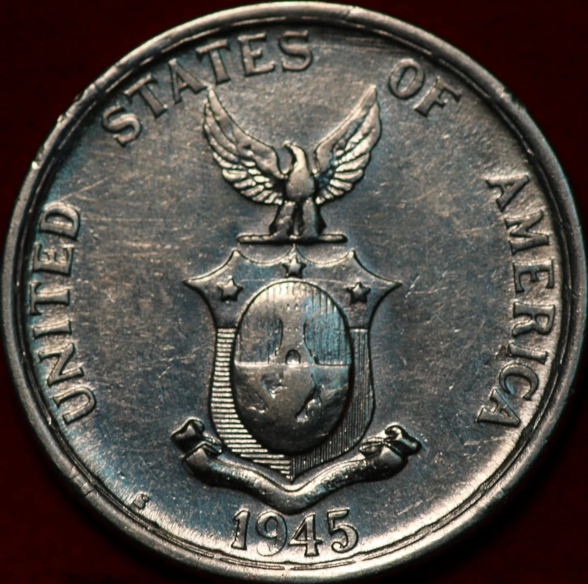 (稀少な状態) フィリピン 1945年｜Yahoo!フリマ（旧PayPayフリマ） 50センタボ銀貨 フィリピン S コモンウェルス　50センタボ銀貨　1945 コレクション