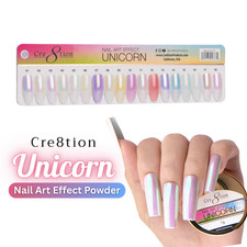 Cre8tion Unicorn Nail Art Effect Powder 1g Fine Pigment 18 COLORS *Pick Any*