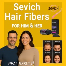 Hair Fibers 25g SEVICH Thickens Bald Spots Thinning Hair Dark Brown/Black
