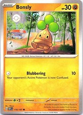 Bonsly Obsidian Flames 110/197 Common Pokemon Near Mint Pokemon Card