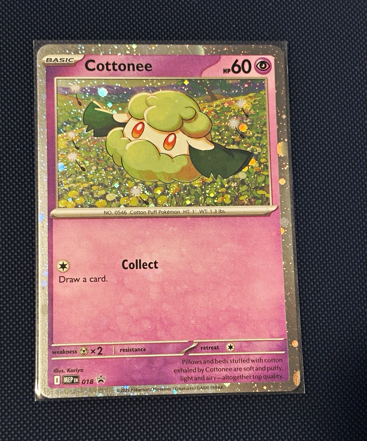 Cottonee 018 Me: Mega Evolution Promo Promo Holo English 60HP Pokemon TCG