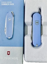 NEW VICTORINOX Swiss Army 58mm Knife CLASSIC SD  Summer Rain NIB 7 Functions