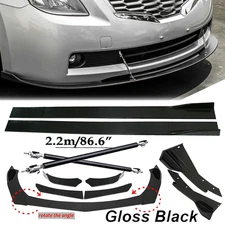 Front Bumper Lip Spoiler Side Skirt Body Kit Glossy For Nissan Altima Coupe