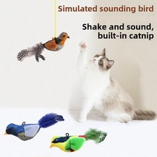 Interactive Cat Toy Bird With Sound Catnip Flapping Pet Toy For Indoor Cats