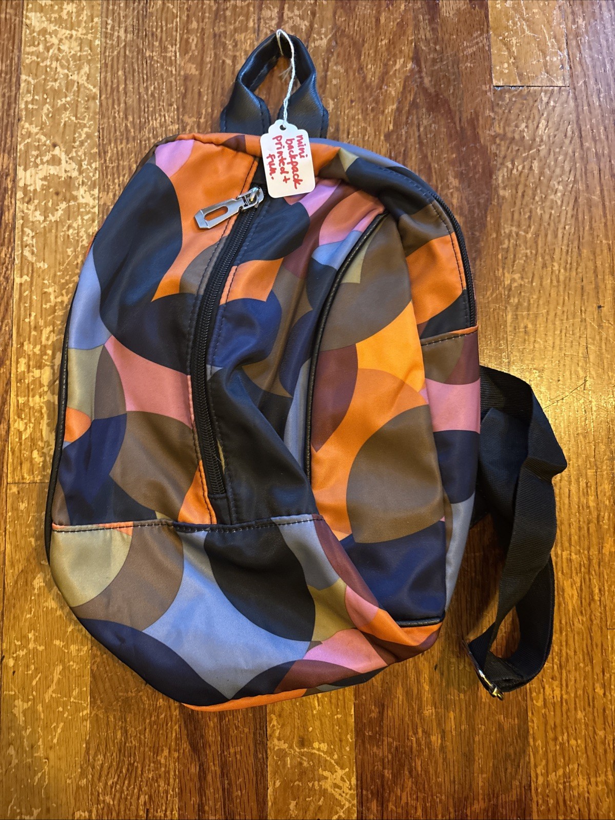 Mini Backpack Fun Multicolored Print - image 1