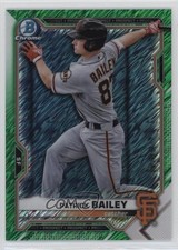 2021 Bowman Chrome Prospects Green Shimmer Refractor /99 Patrick Bailey 0i8b
